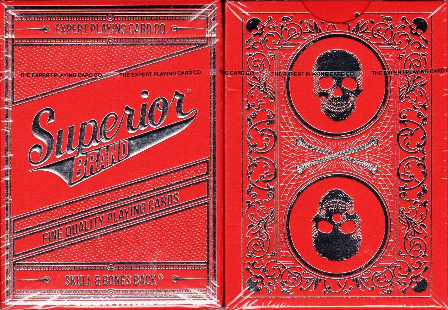 Superior Skull & Bones Red Silver v2 by Kings Wild Project
