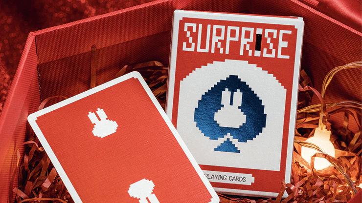 Surprise Deck V5 Red Playing Cards by Bacon Playing Card Company