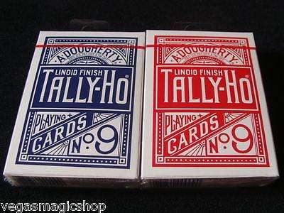 Tally-Ho Circle Back 2 Deck Set Blue & Red Playing Cards