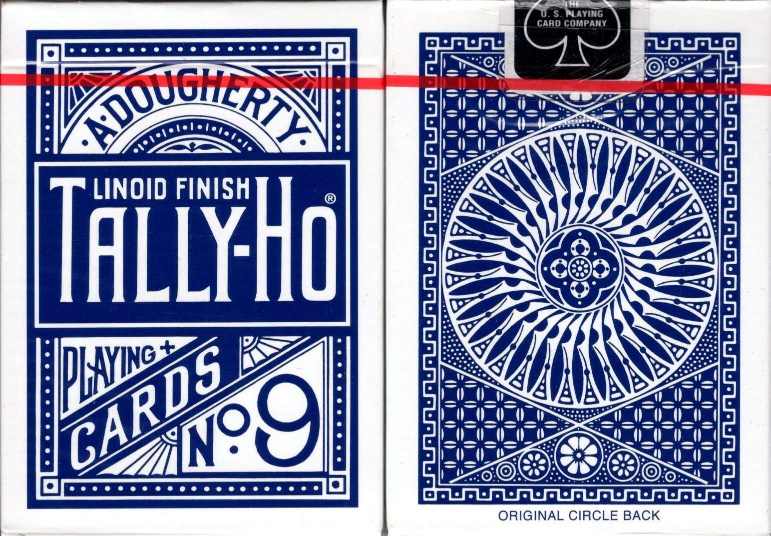 Tally-Ho Circle Back Blue Playing Cards