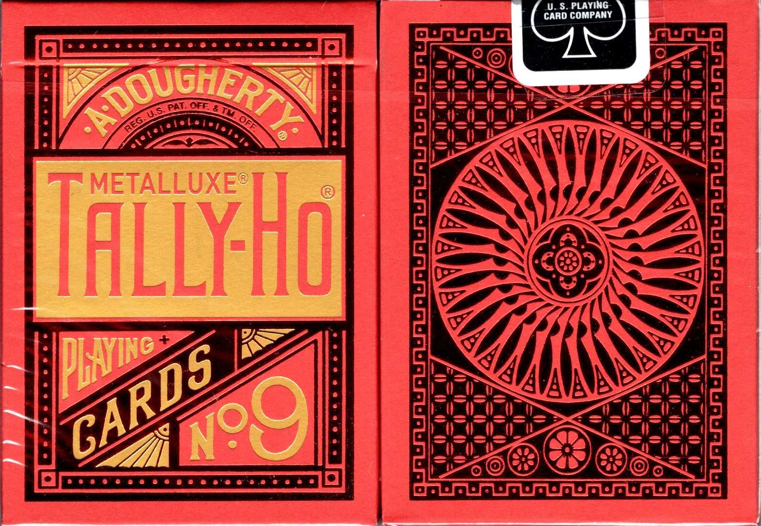 Tally-Ho MetalLuxe Red Playing Cards