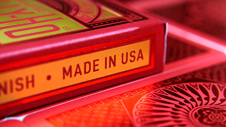 Tally-Ho MetalLuxe Red Playing Cards
