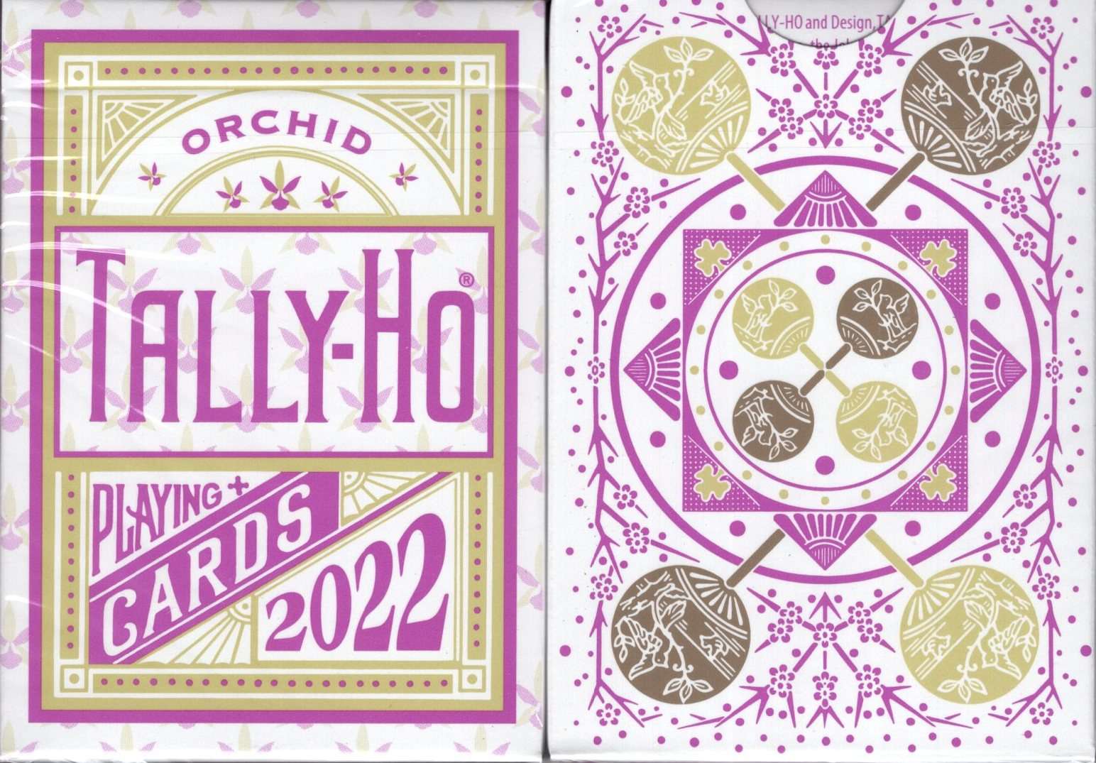 Tally-Ho Orchid Playing Cards