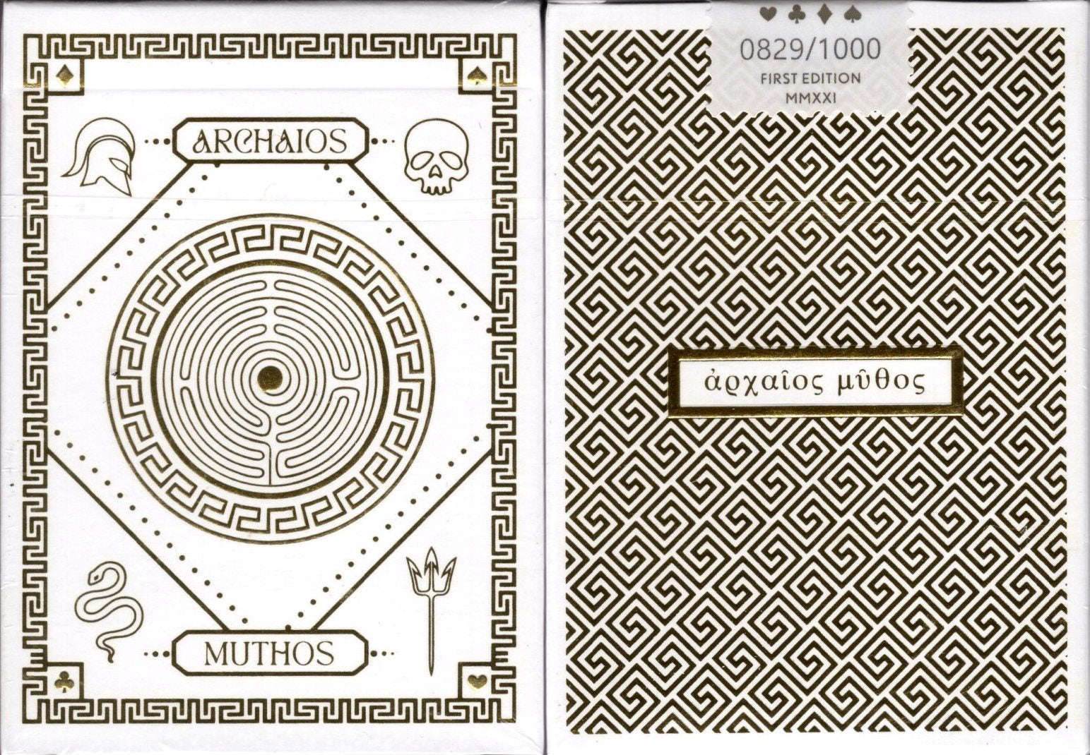 Archaios Muthos White Playing Cards