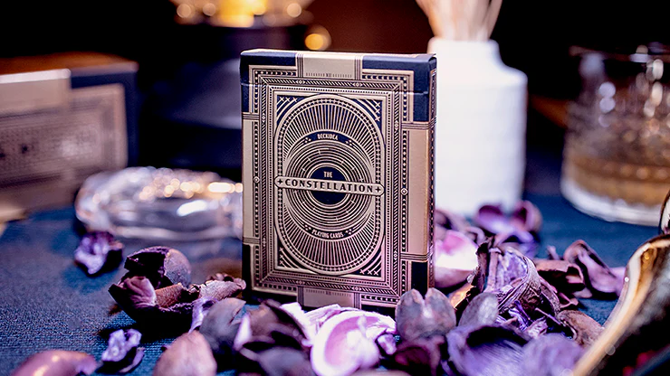 The Constellation Champagne Gold Playing Cards Cartamundi