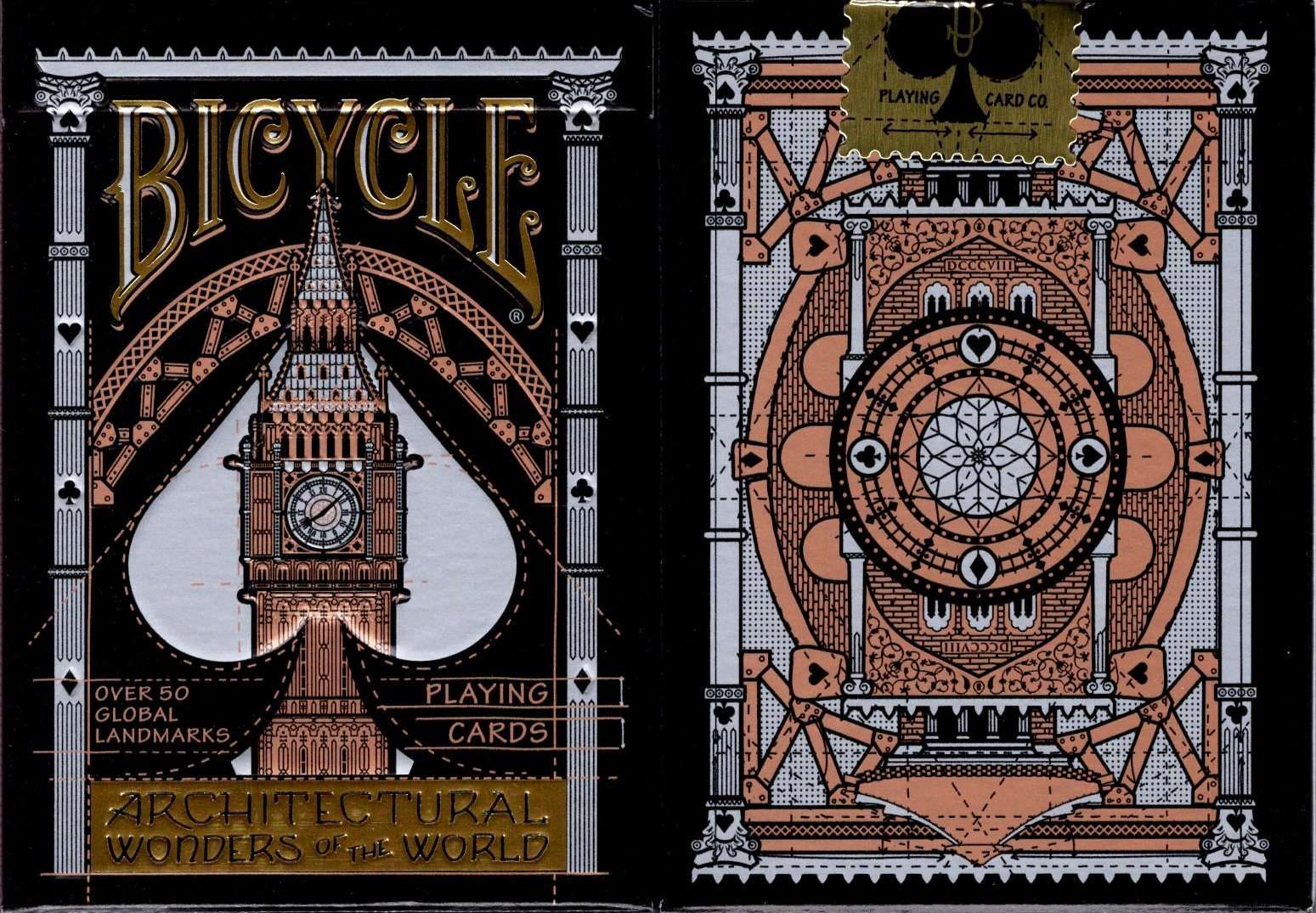 Architectural Wonders Of The World Bicycle Playing Cards