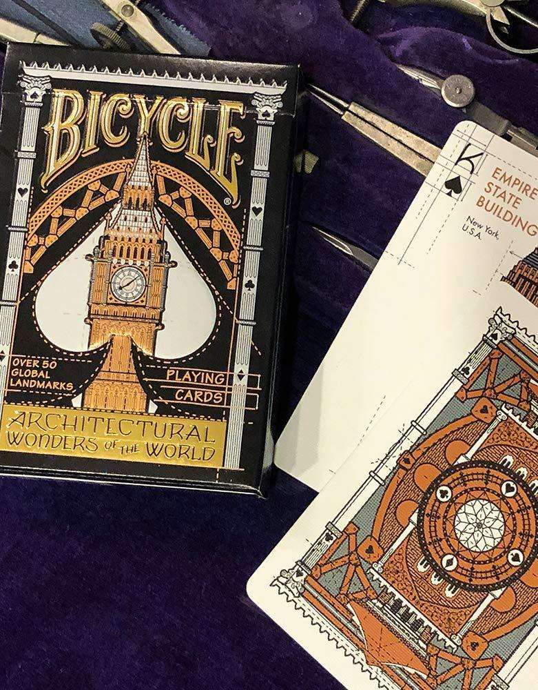 Architectural Wonders Of The World Bicycle Playing Cards