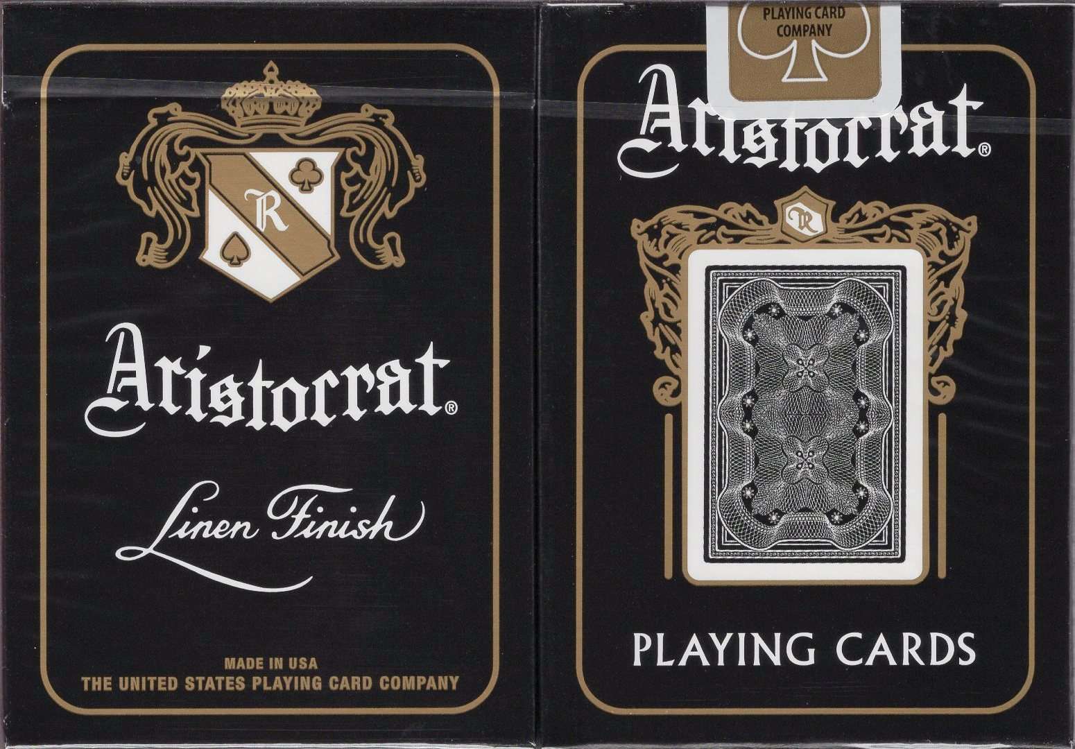 Aristocrat Black Playing Cards USPCC