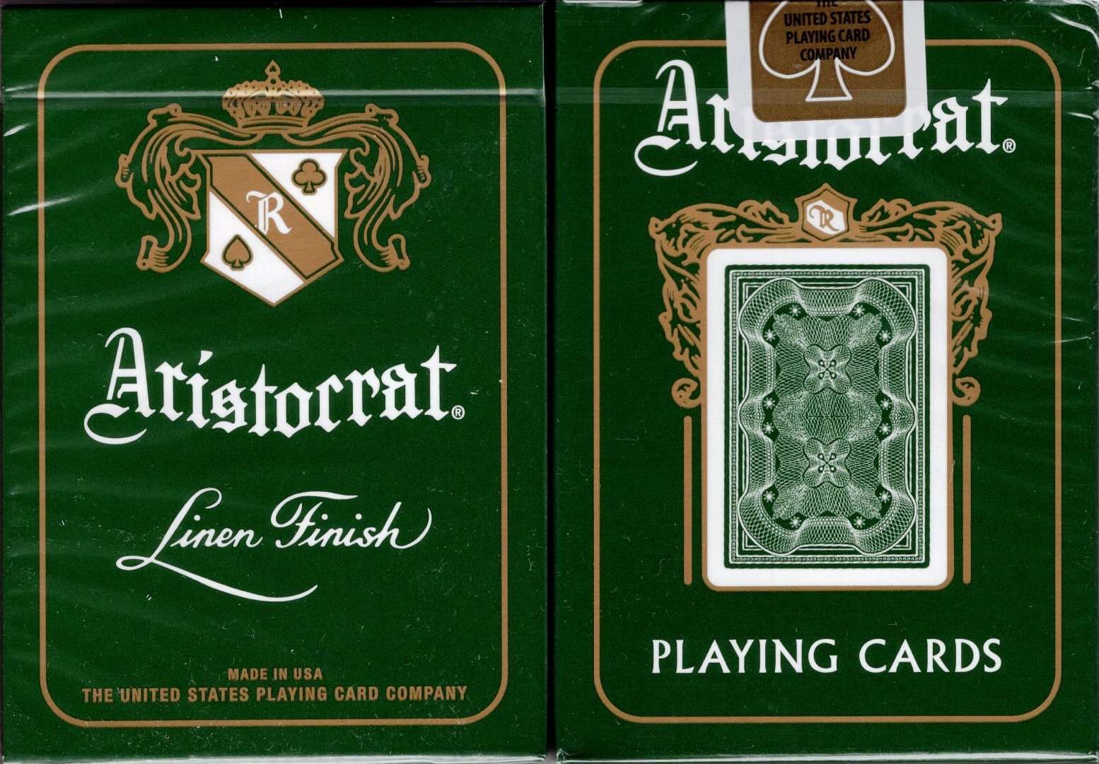 Aristocrat Green Playing Cards USPCC