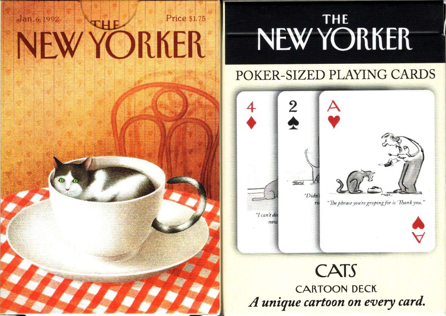 The New Yorker Cat Cartoons Playing Cards NYPC