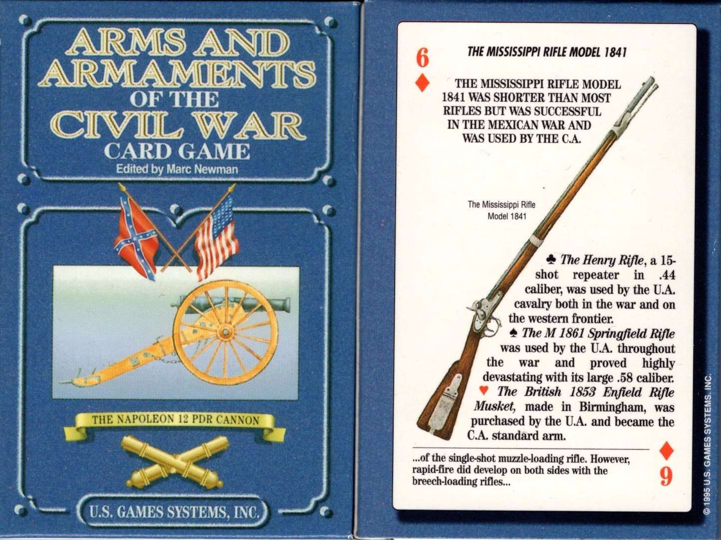 Arms & Armaments of the Civil War Playing Cards USGS