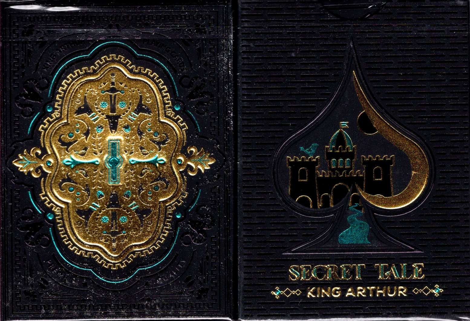 The Secret Tale of King Arthur Black Playing Cards WJPC
