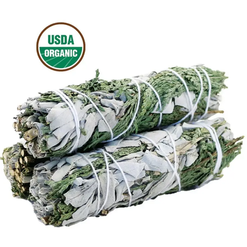 4" White Sage & Cedar Smudge Stick