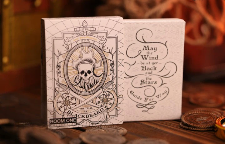 The Trial of Blackbeard Playing Cards - Special Edition - Pearl White