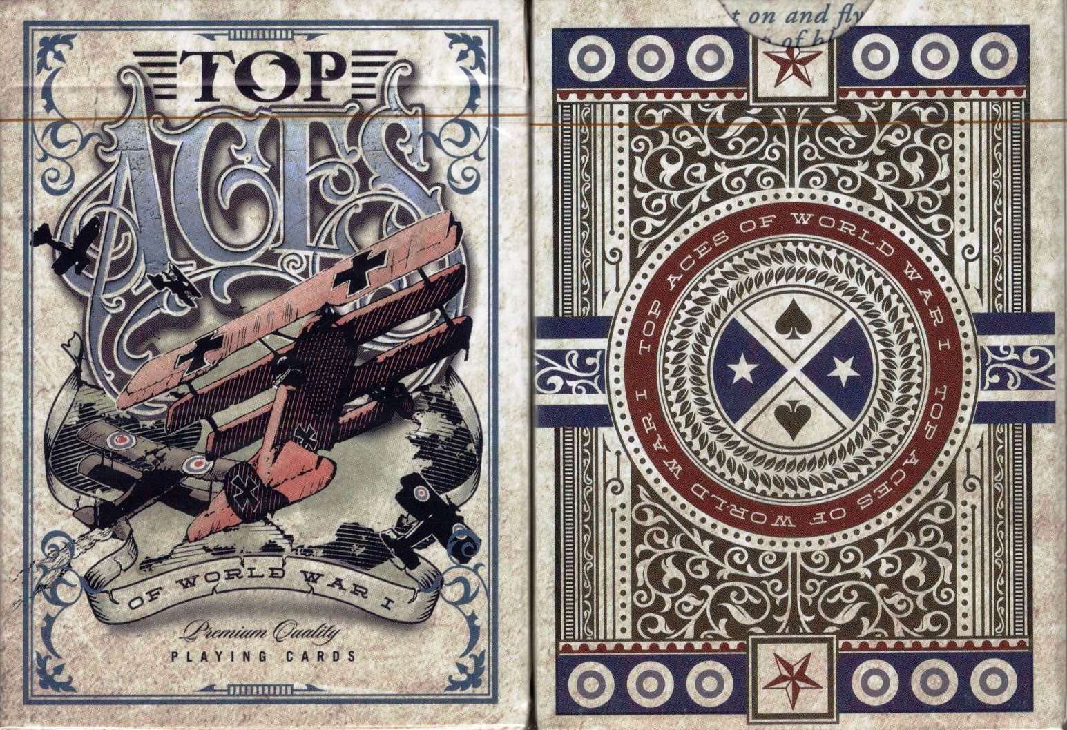 Top Aces of WWI Standard Edition Playing Cards LPCC
