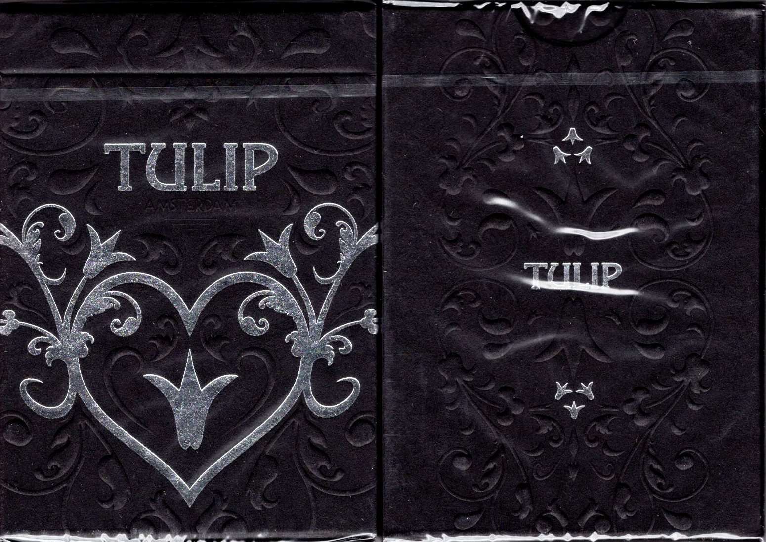 Tulip Black Playing Cards USPCC