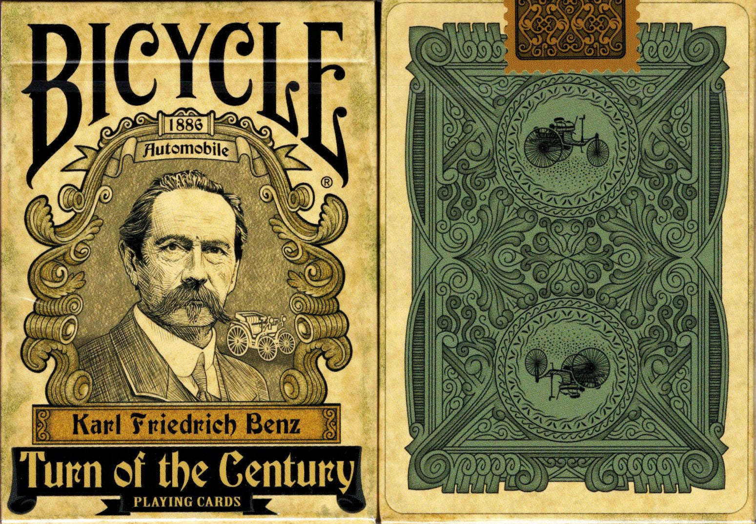 Turn of the Century Automobile Bicycle Playing Cards