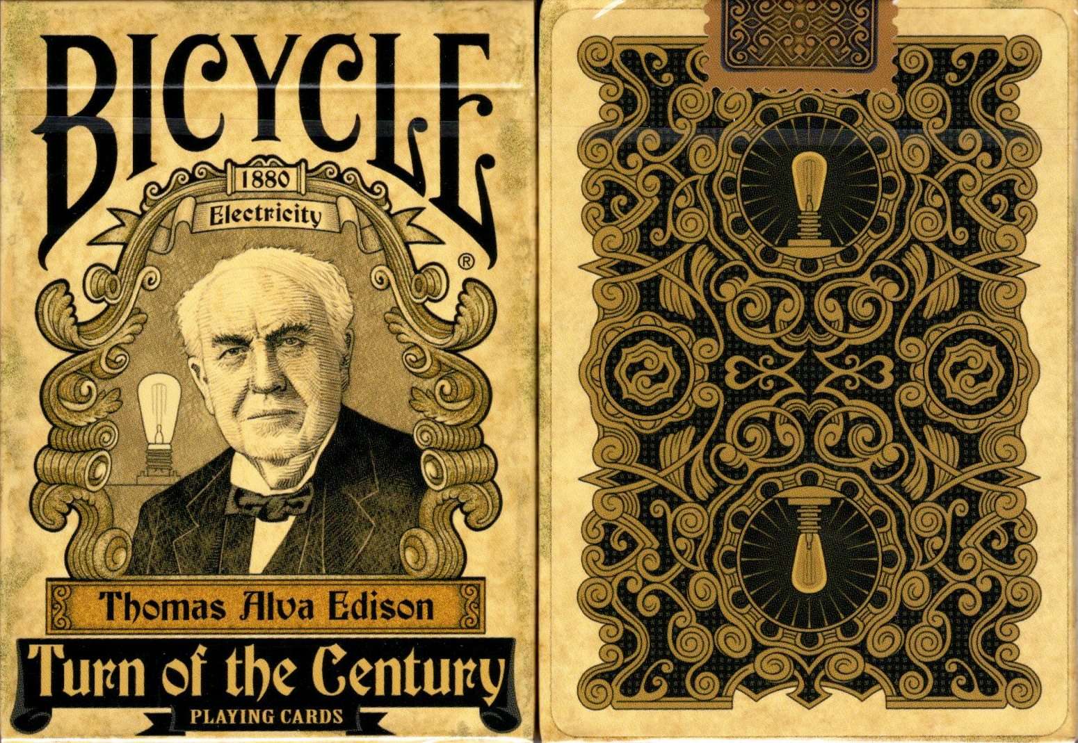 Turn of the Century Electricity Bicycle Playing Cards