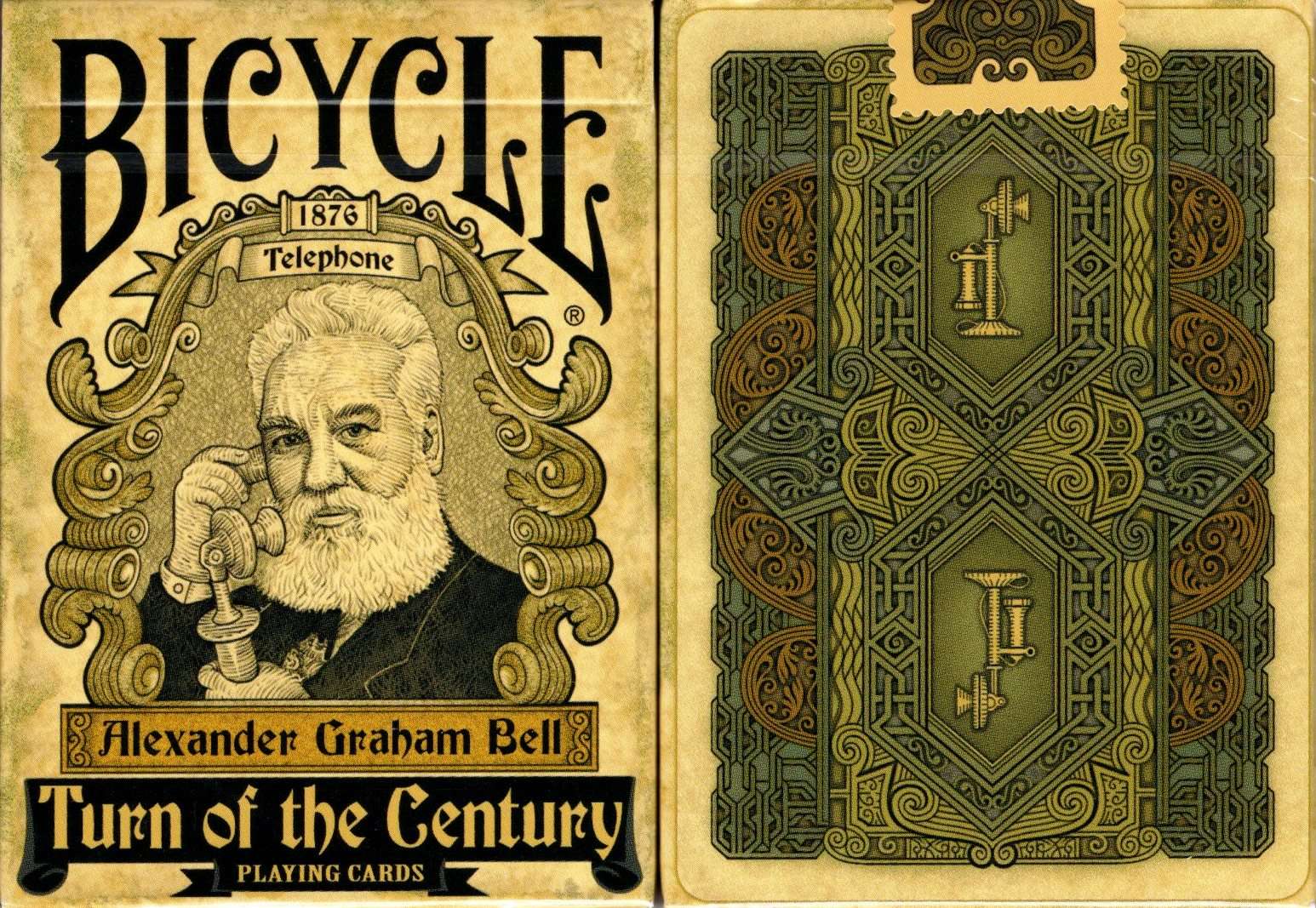 Turn of the Century Telephone Bicycle Playing Cards
