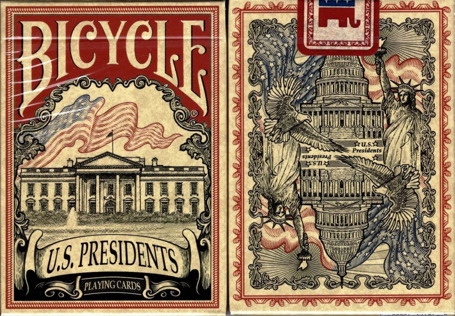 US Presidents v1 Red Bicycle Playing Cards