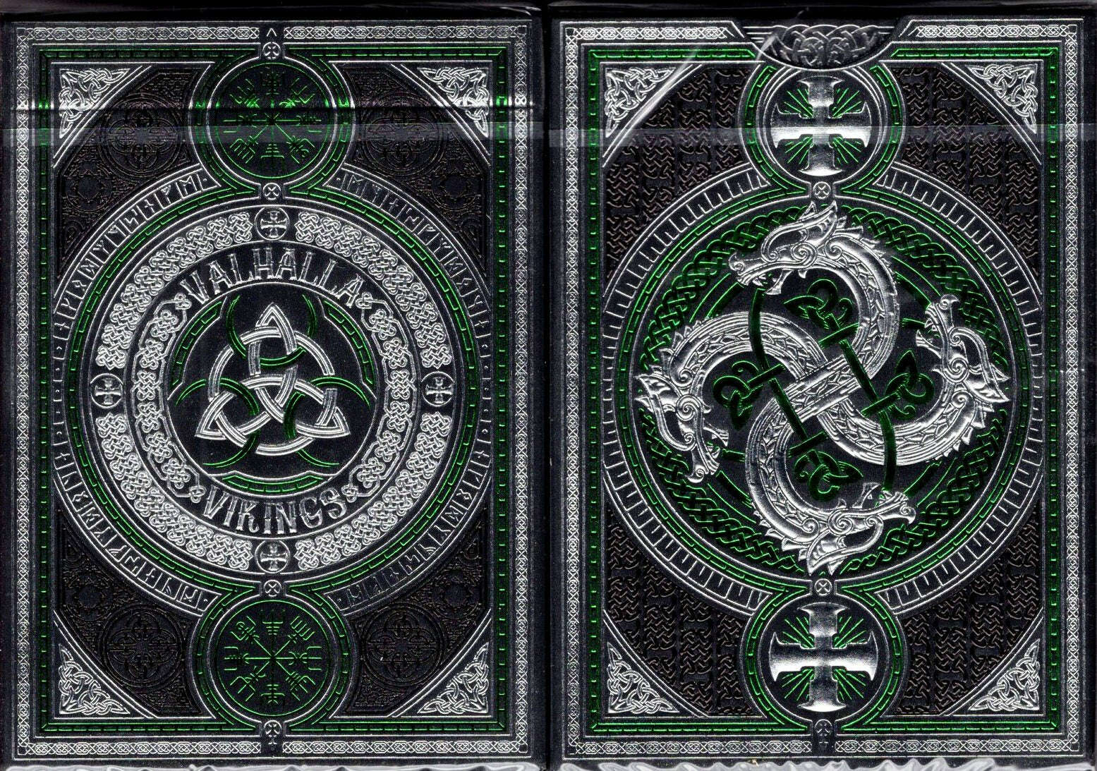 Valhalla Viking Emerald Deluxe Playing Cards USPCC