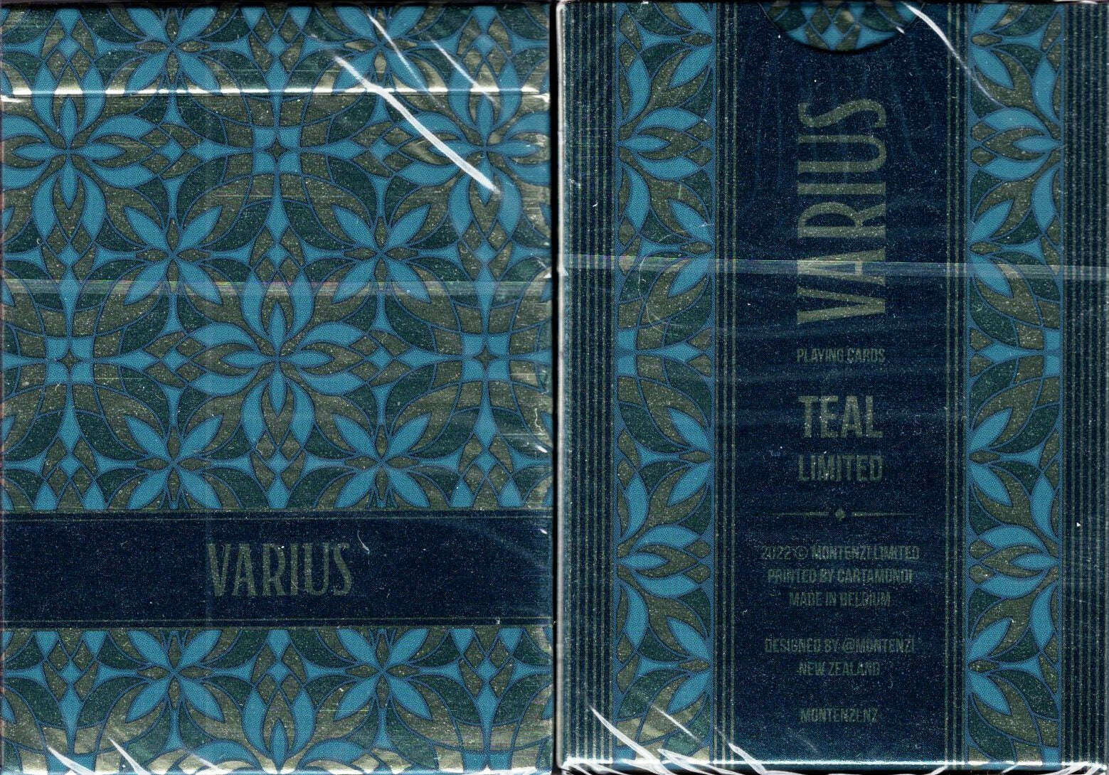 Varius Teal Playing Cards Cartamundi