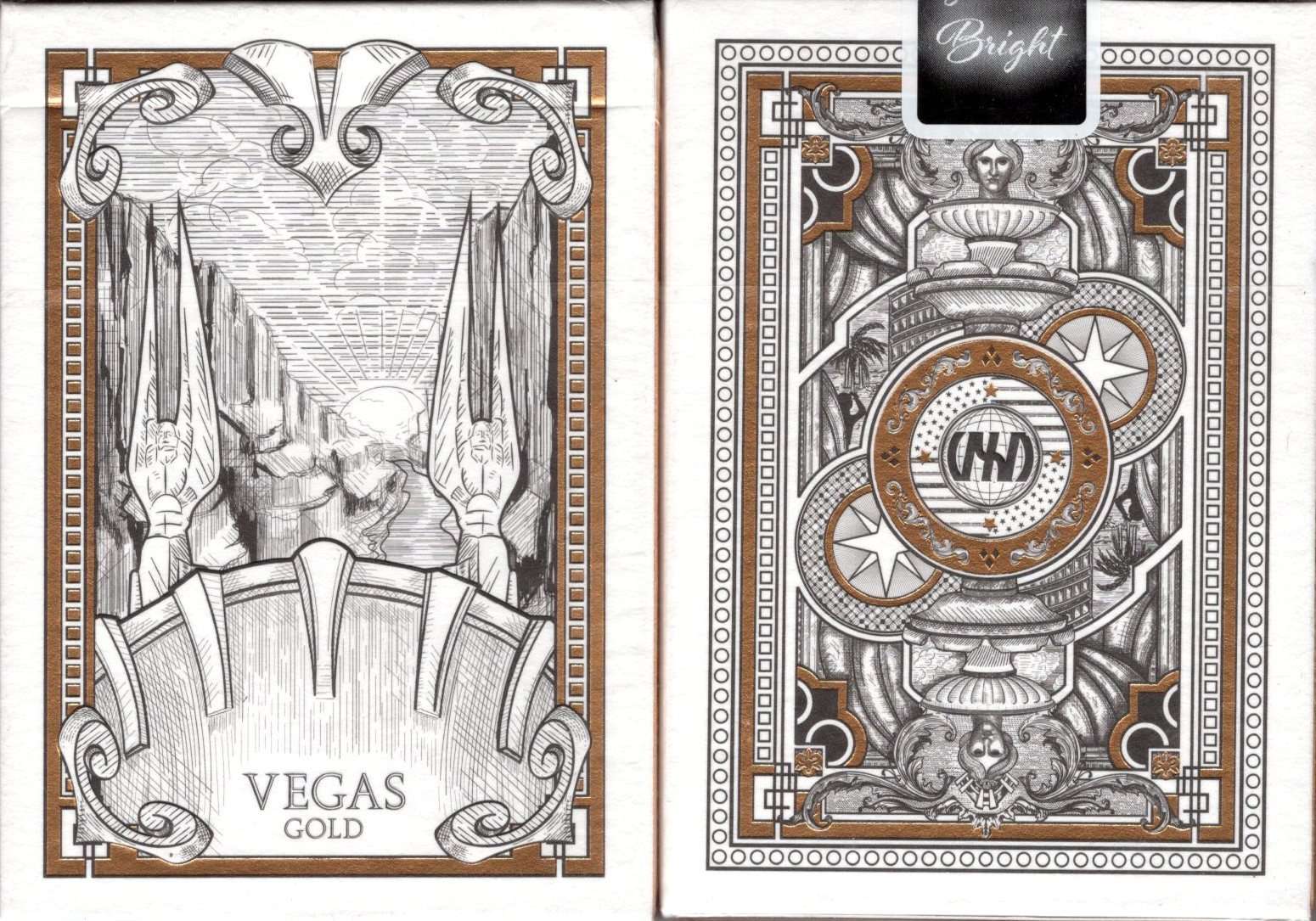 Vegas Gold Diffractor Playing Cards VXD