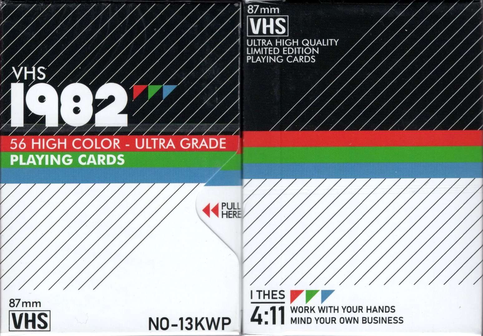 VHS 1982 Playing Cards