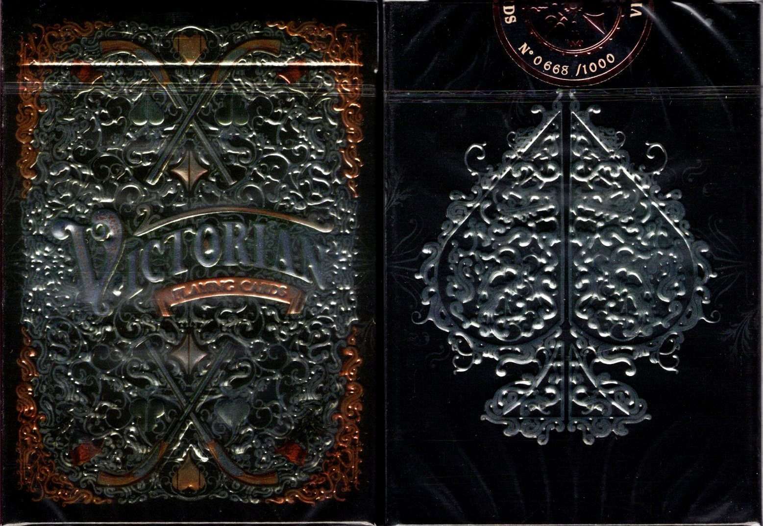 Victorian Obsidian Playing Cards NPCC