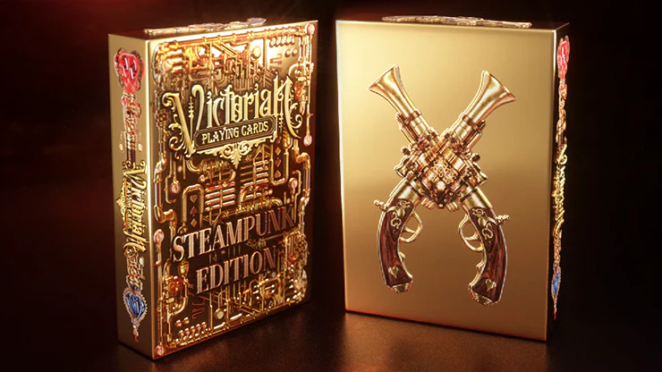 Victorian Steampunk Gold Playing Cards NPCC