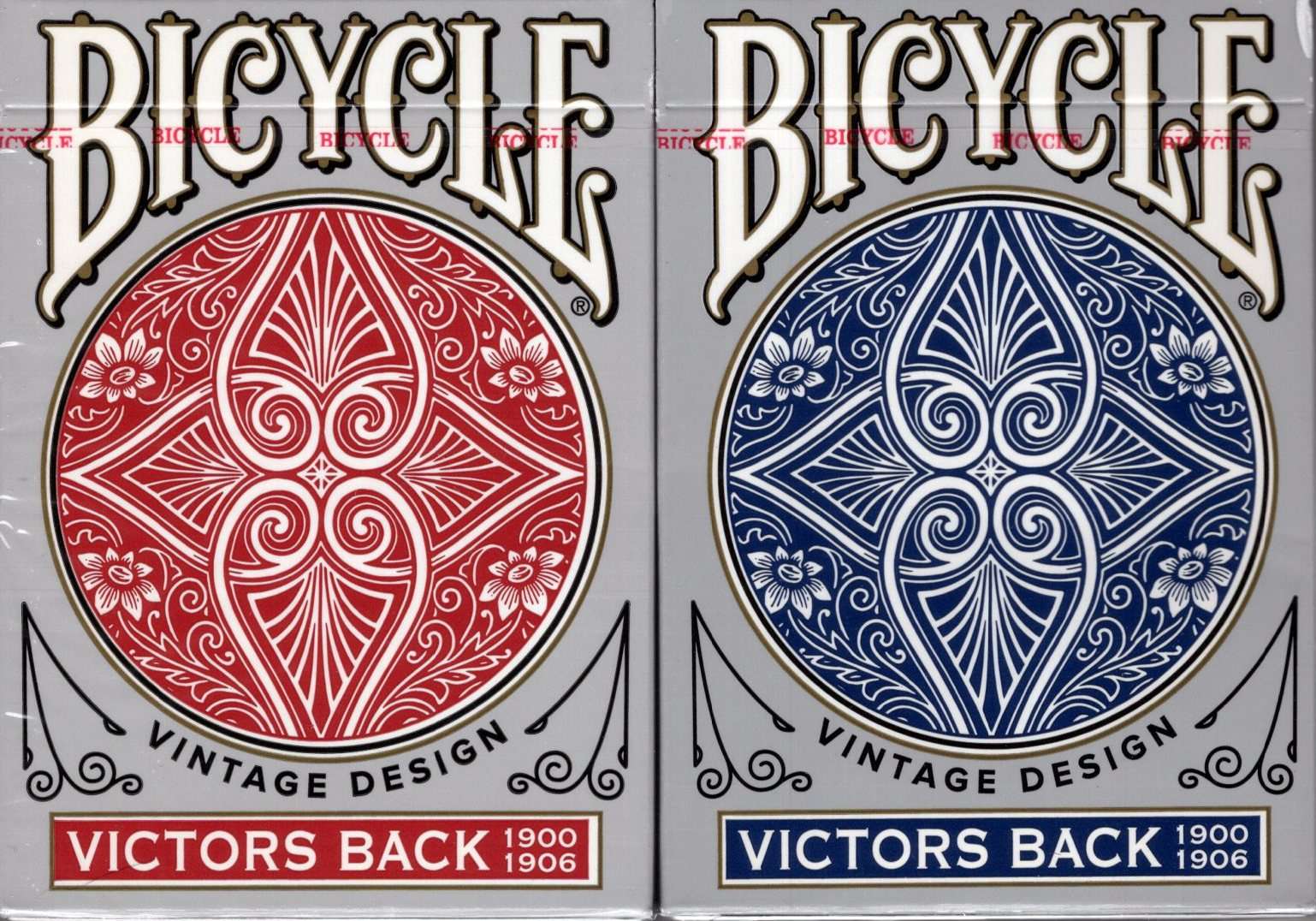 Victors Back Vintage Design Bicycle Playing Cards 2 Deck Set