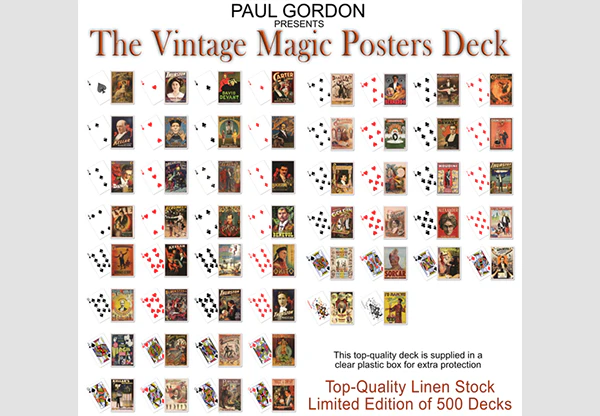 Vintage Magic Posters Playing Cards
