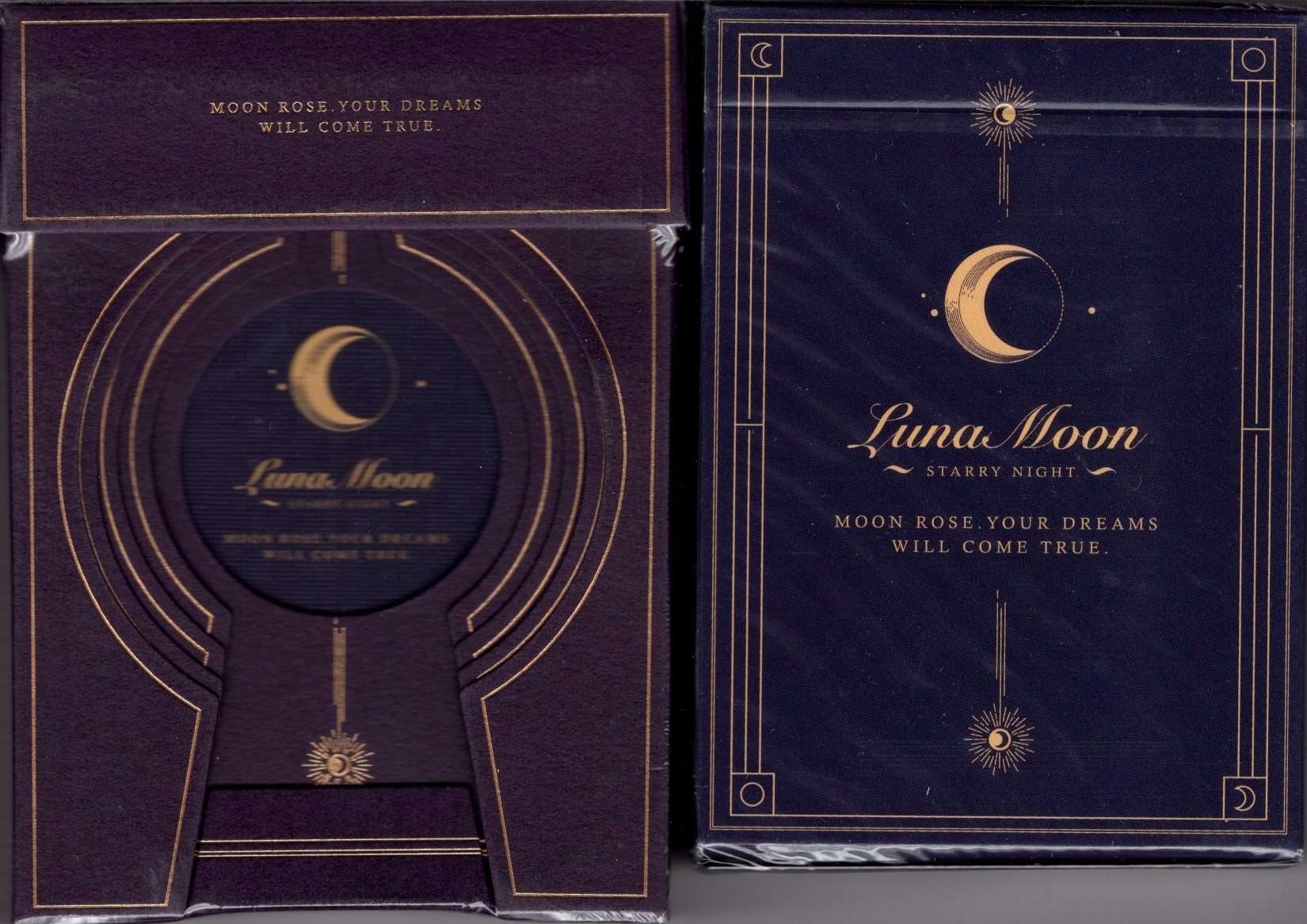 Violet Luna Moon Deluxe 2 Deck Set (Classic & Deluxe) Playing Cards USPCC