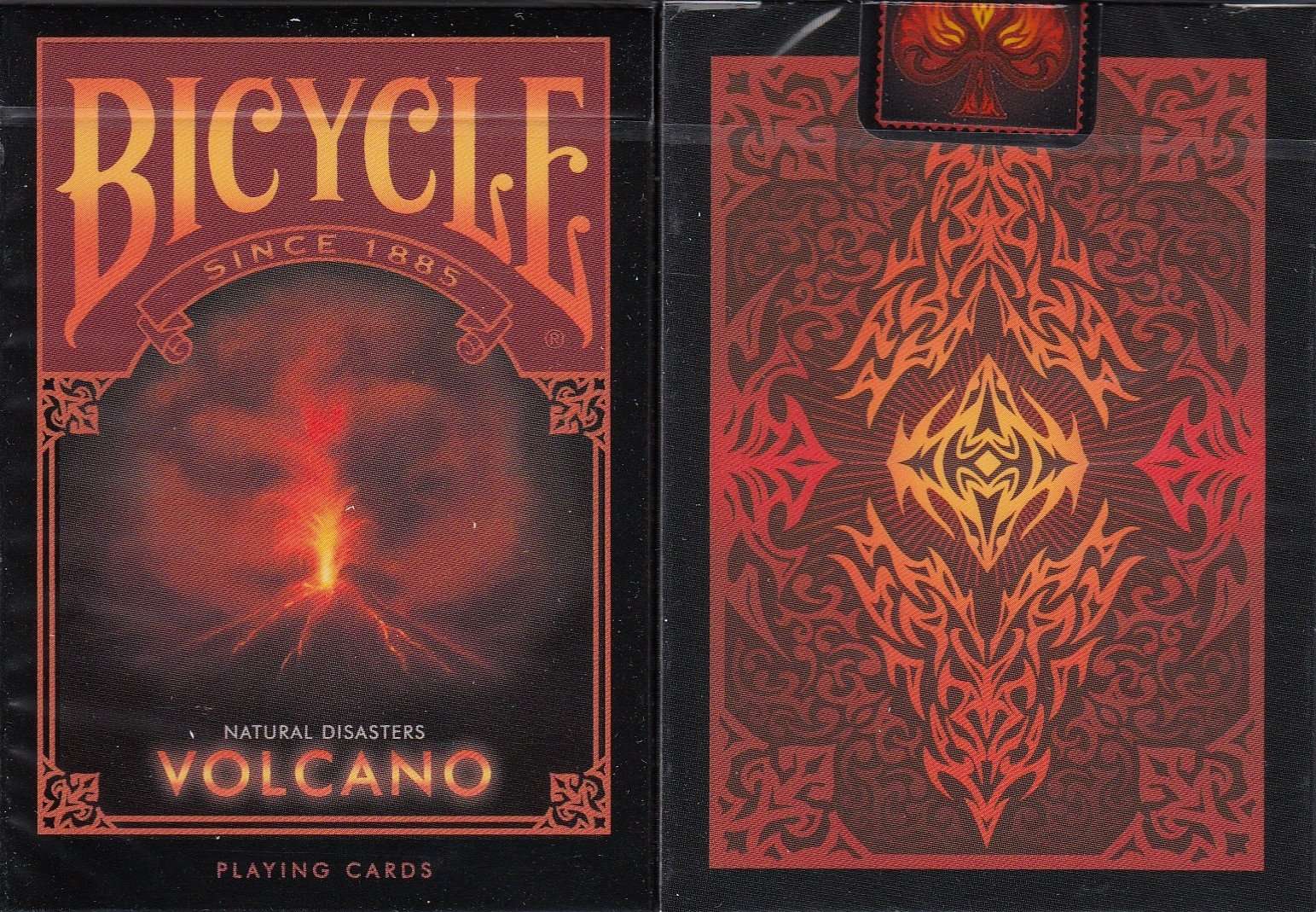 Volcano Bicycle Playing Cards