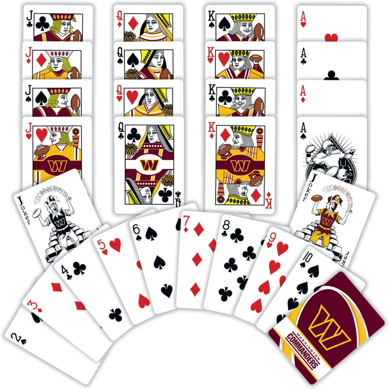 Washington Commanders Playing Cards by Masterpieces