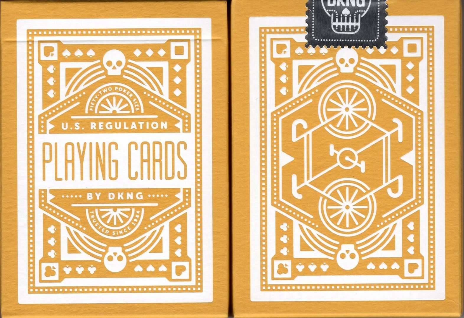 Wheel Yellow Playing Cards USPCC