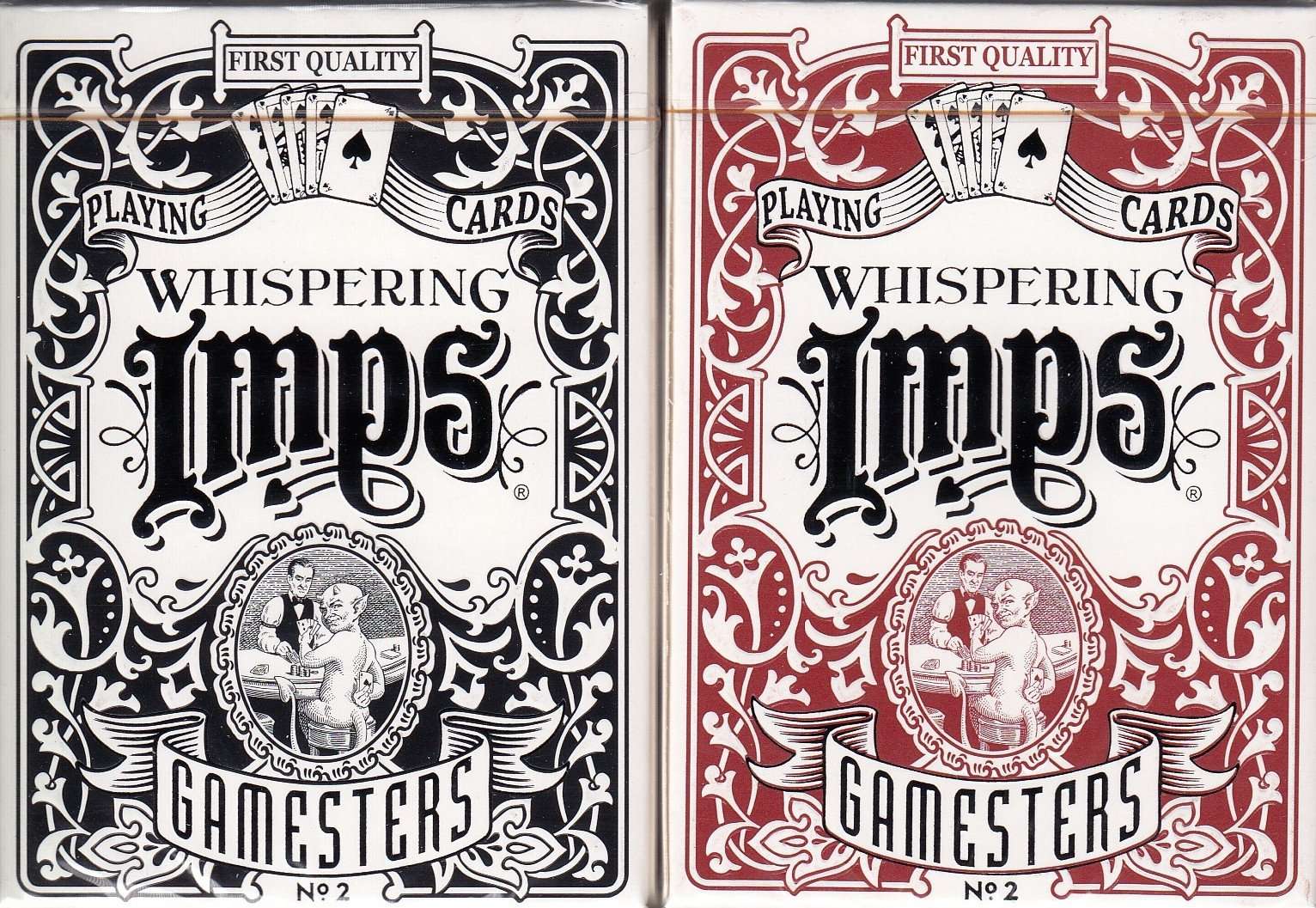 Whispering Imps Gamesters Playing Cards EPCC
