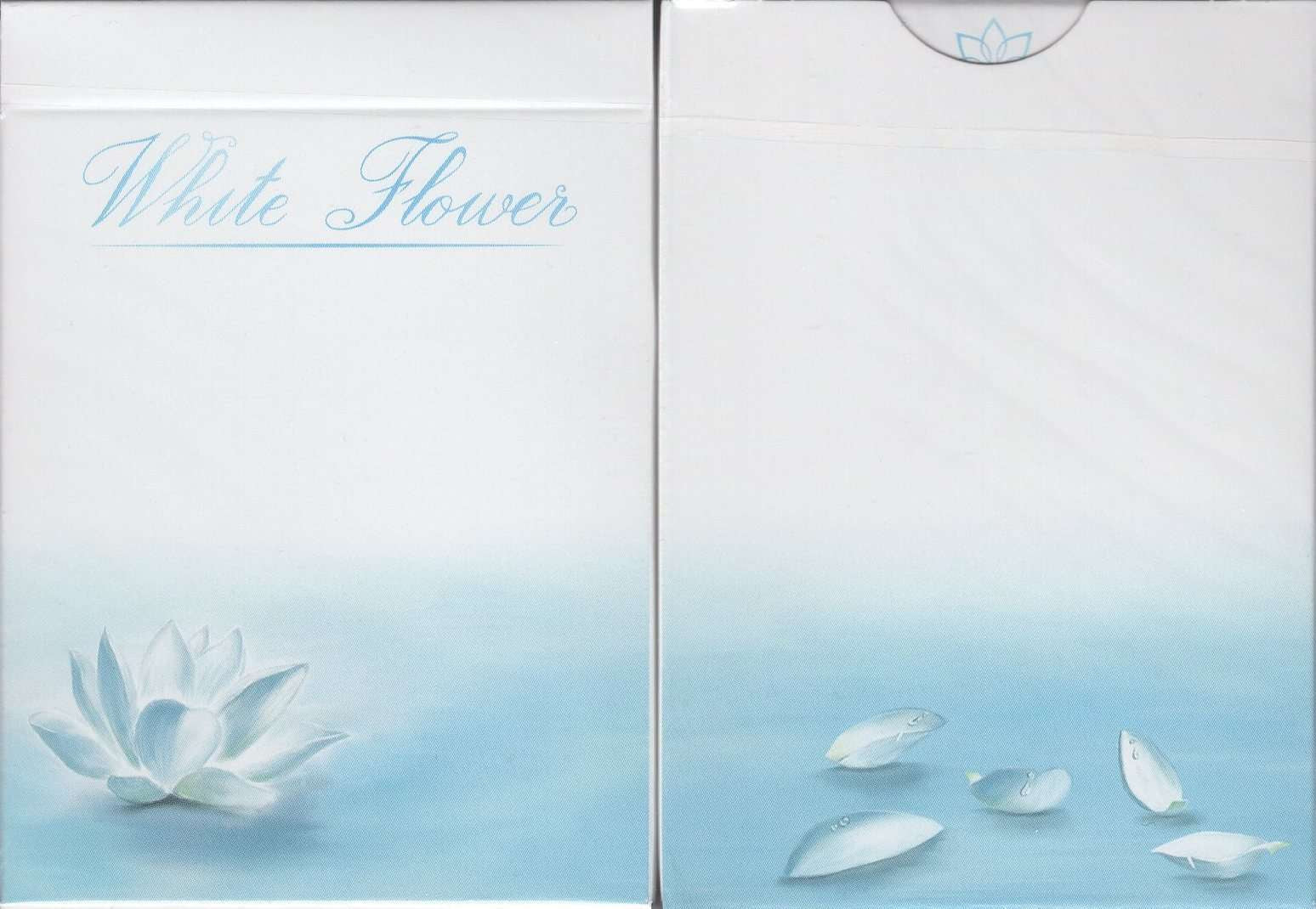 White Flower Playing Cards USPCC