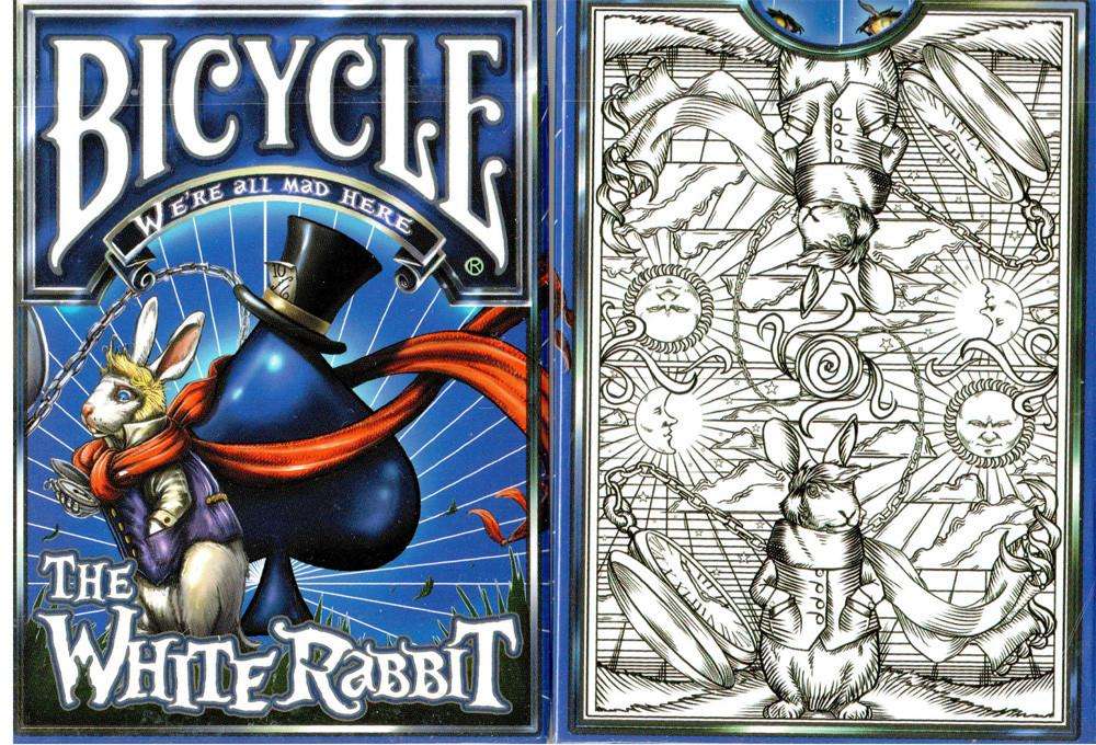 White Rabbit Bicycle Playing Cards