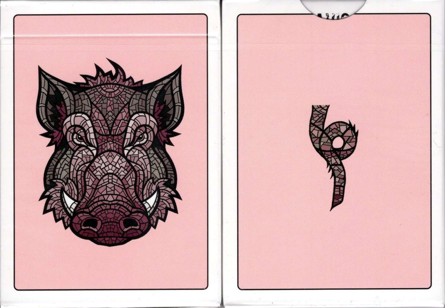 Wild Reserve Pink Boar Playing Cards USPCC