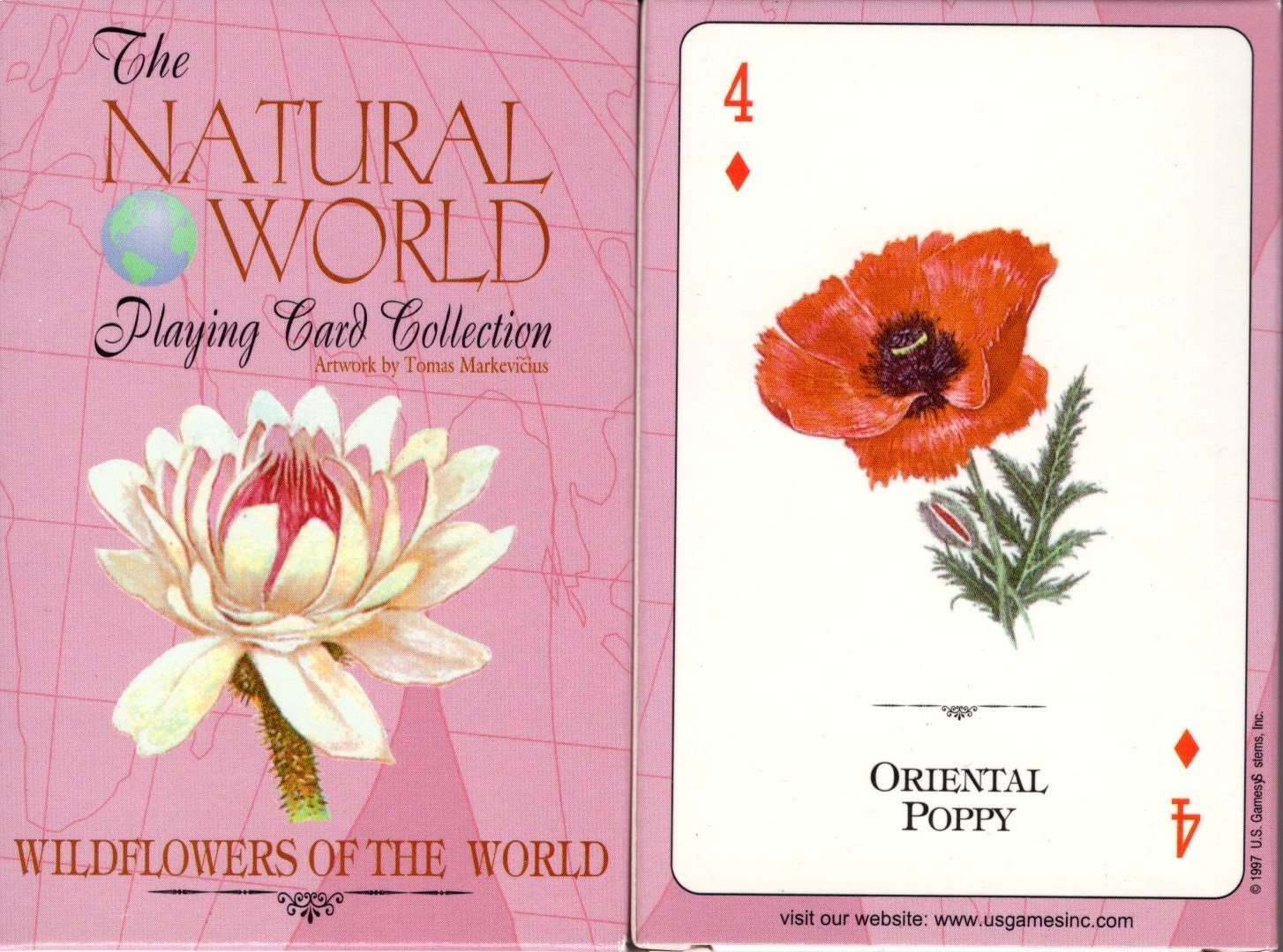 Wildflowers of the Natural World Playing Cards USGS