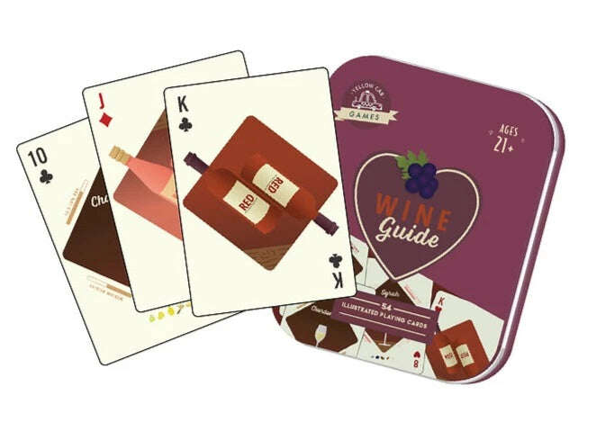 Wine Guide Playing Cards In Tin
