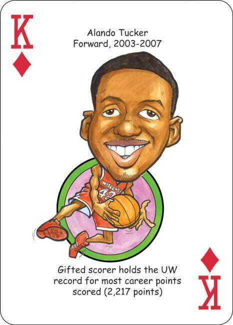 Wisconsin Football & Basketball Heroes Playing Cards