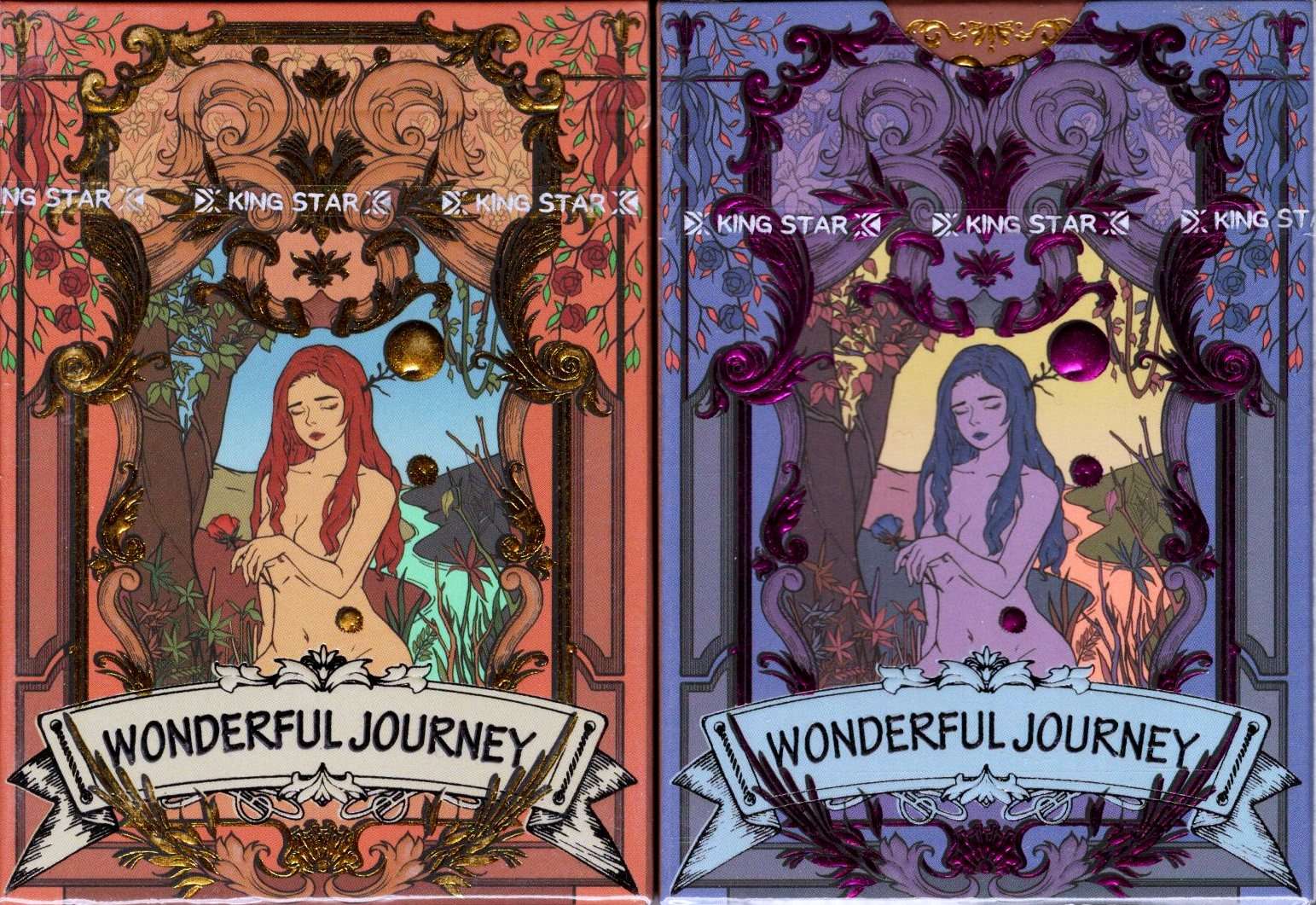 Wonderful Journey Golden Playing Cards