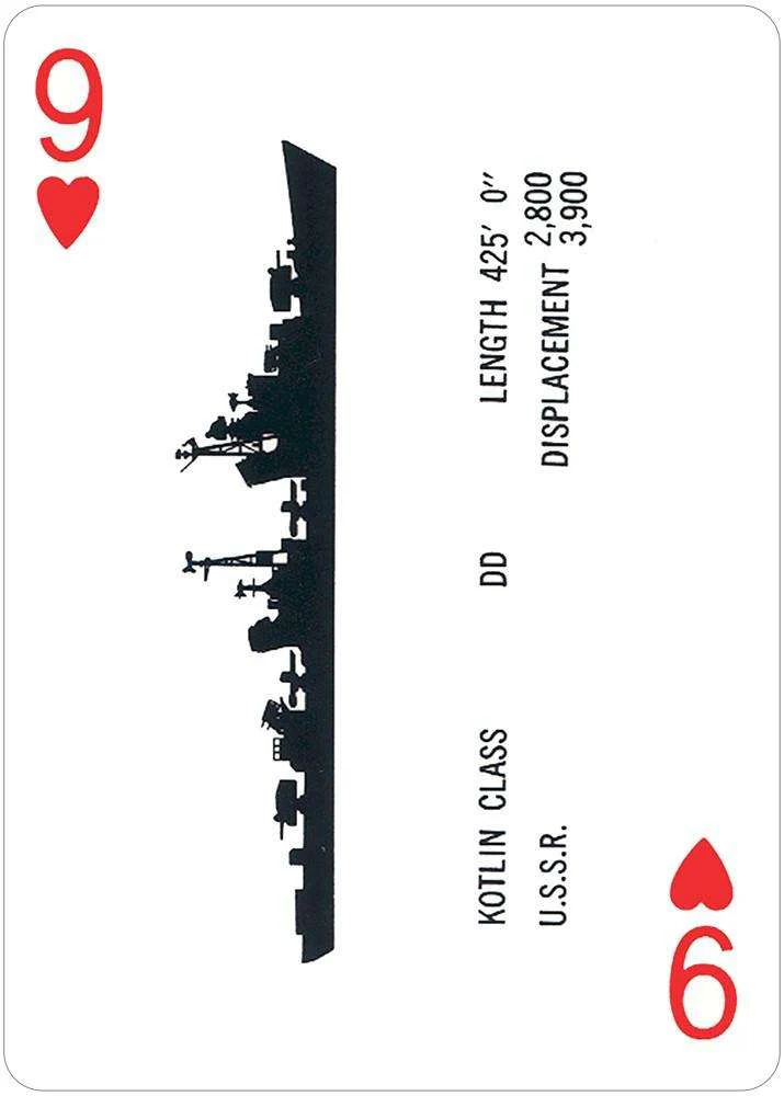 World War II Naval Spotter Playing Cards USGS