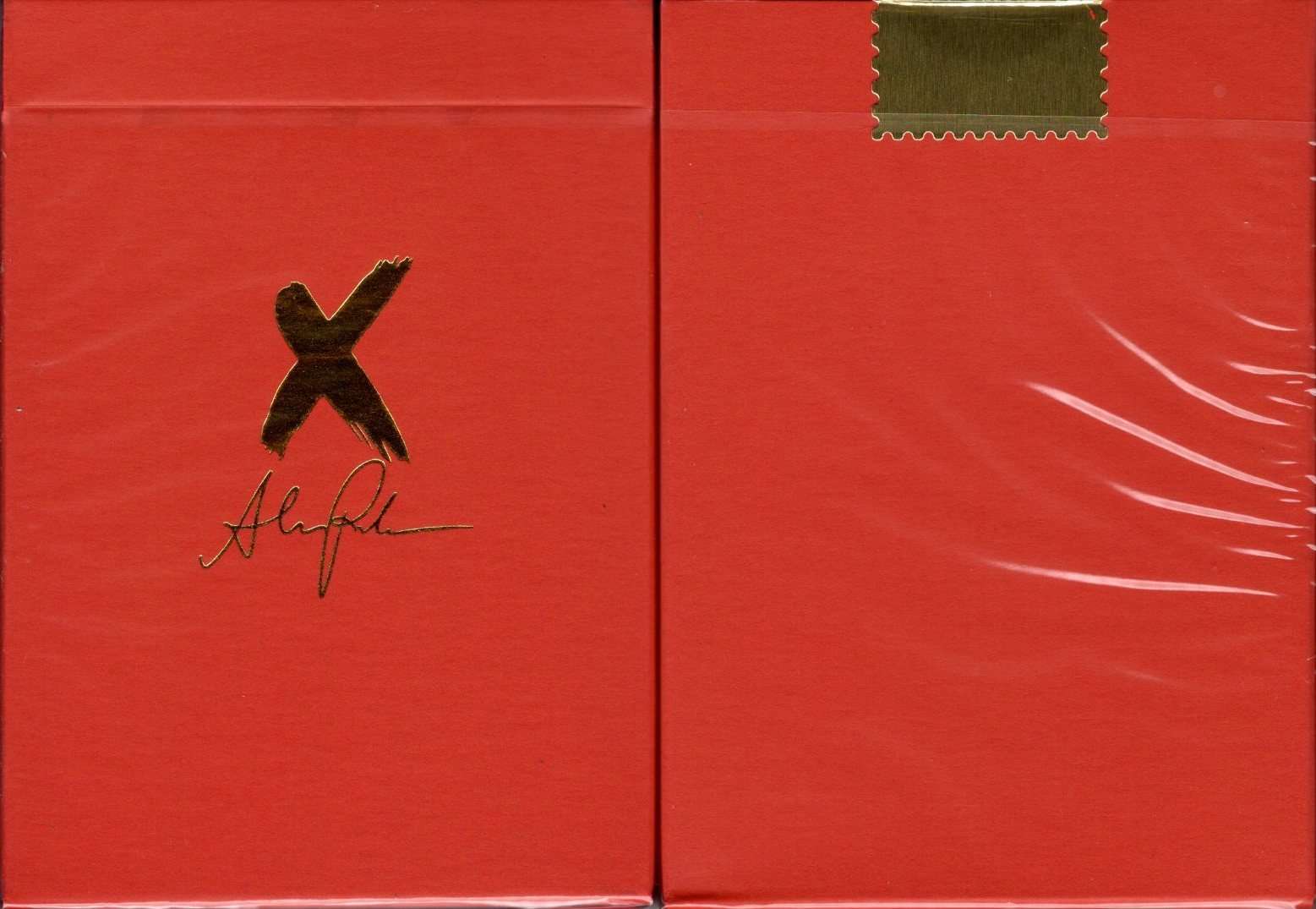 X Deck Signature Red Playing Cards USPCC