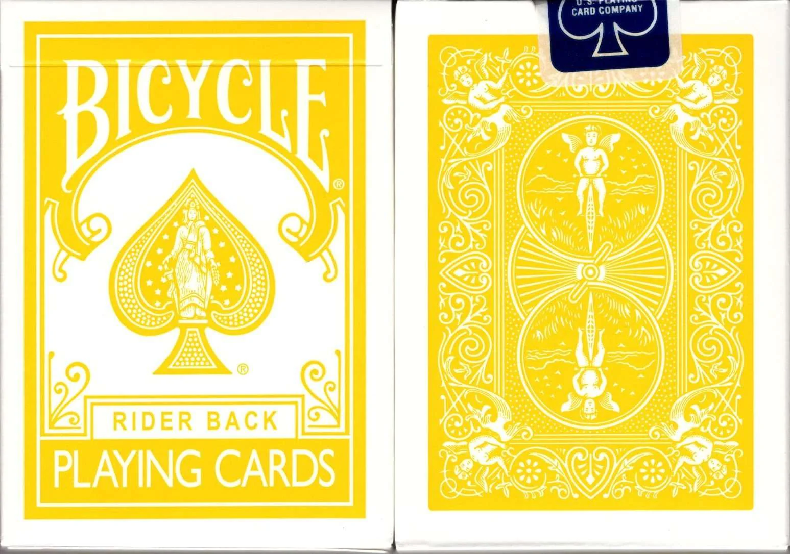 Yellow Deck v1 Cincinnati Printed Bicycle Playing Cards
