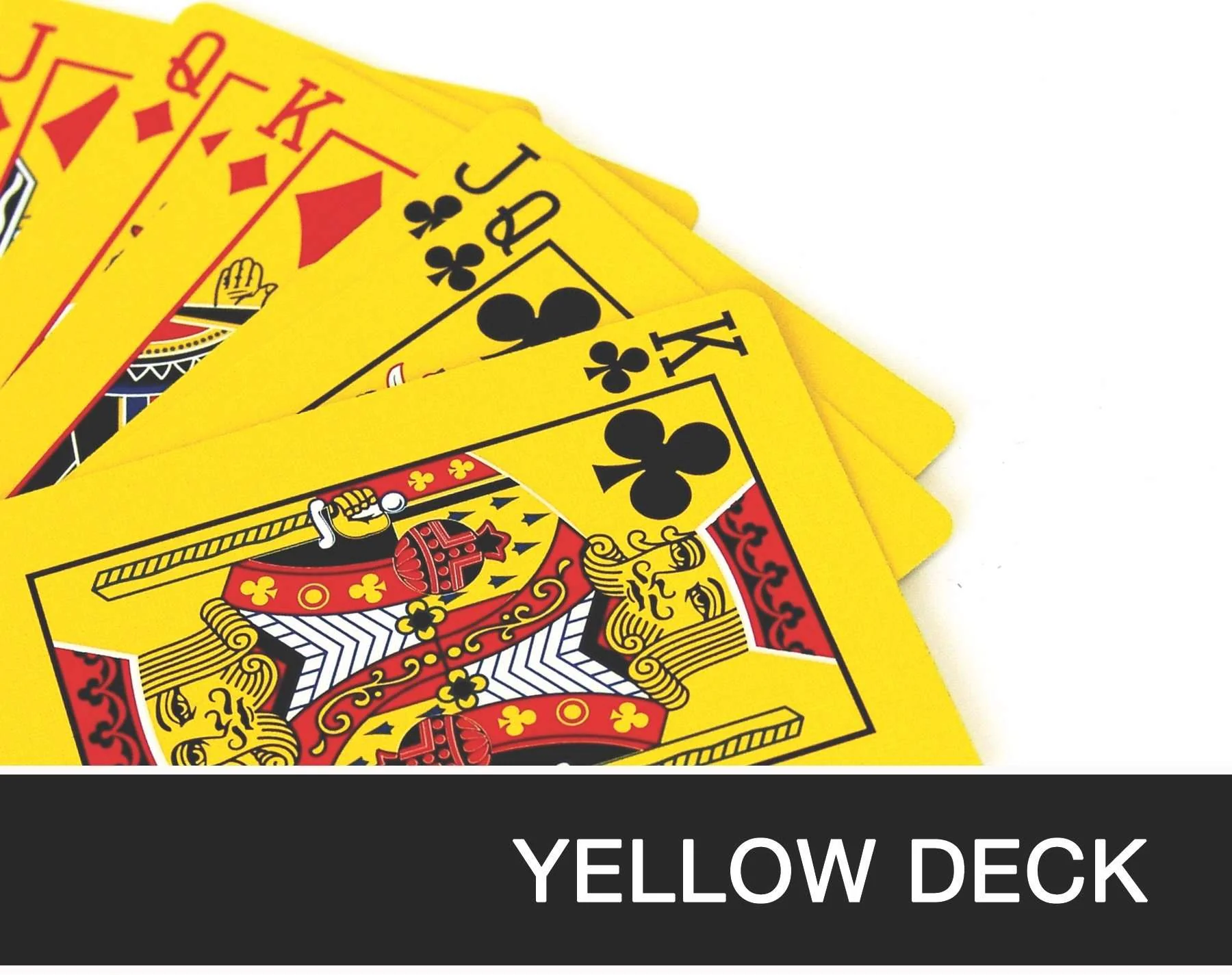 Yellow Deck v1 Cincinnati Printed Bicycle Playing Cards