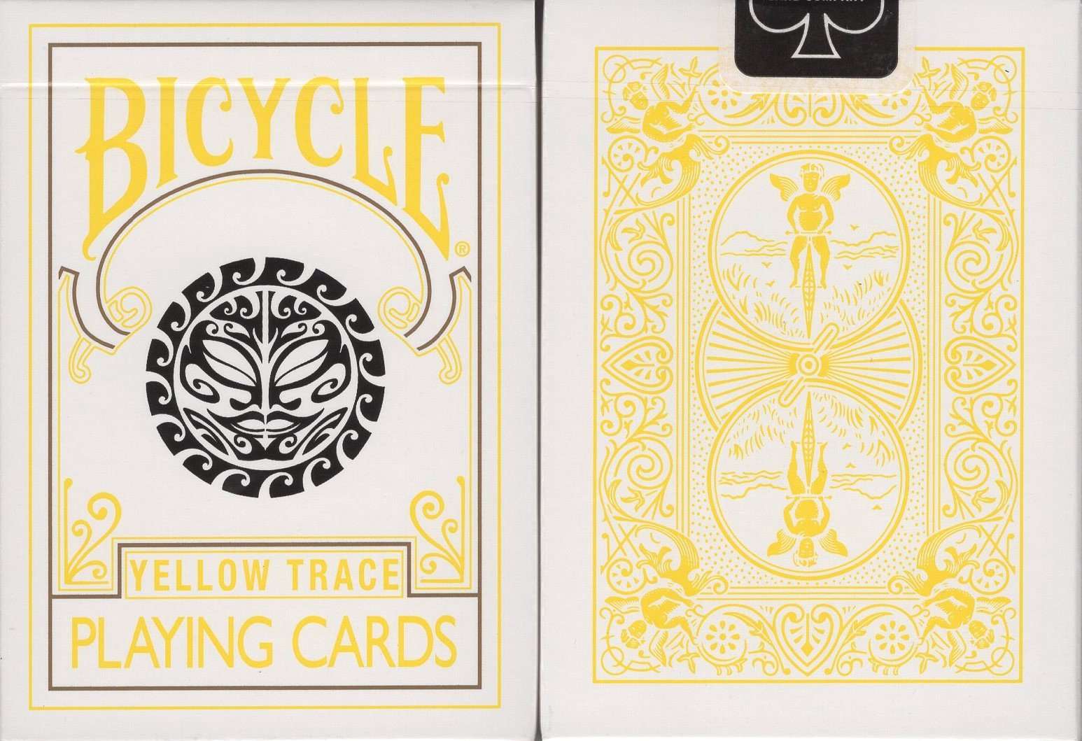 Yellow Trace Bicycle Playing Cards