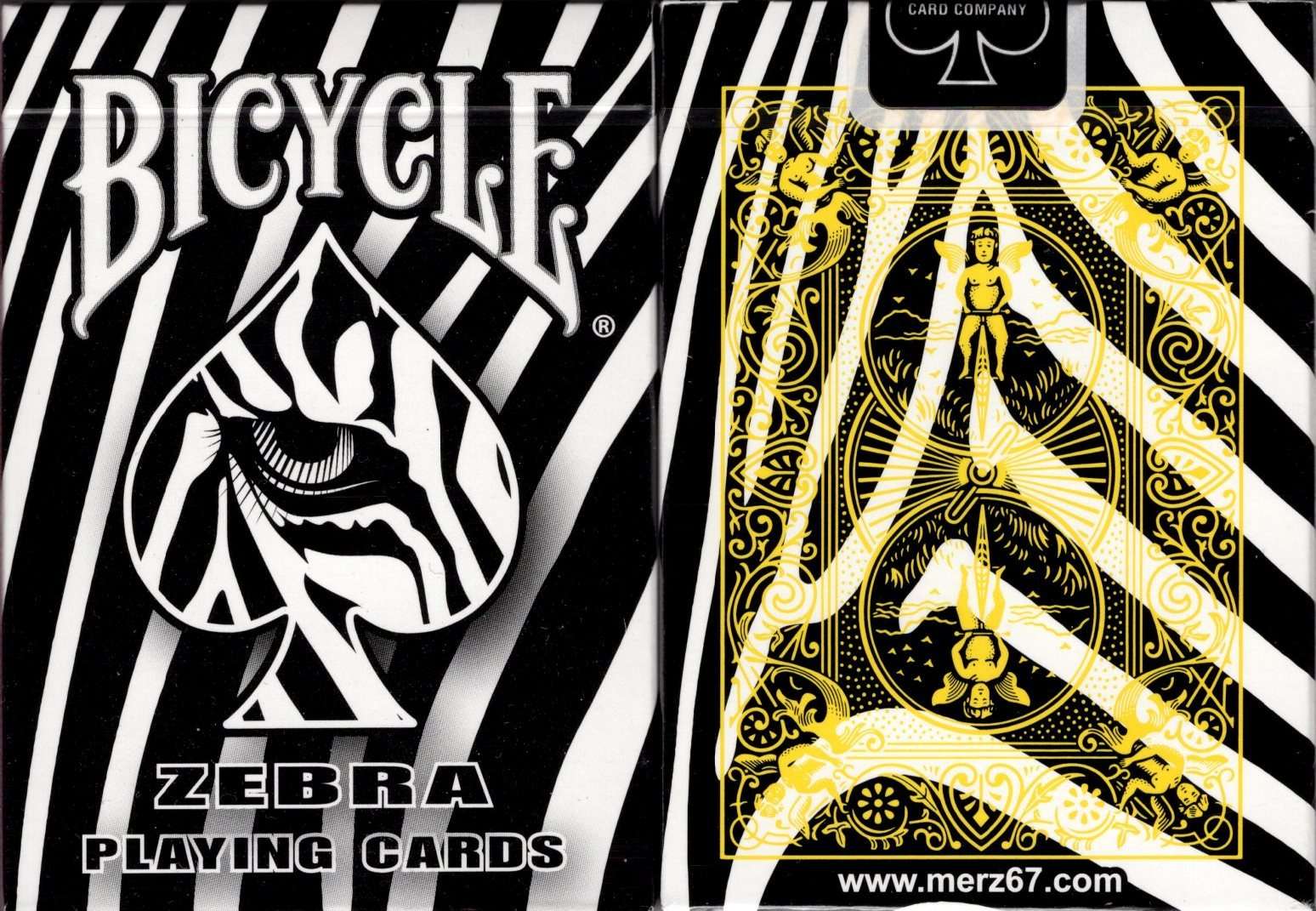 Zebra Bicycle Playing Cards